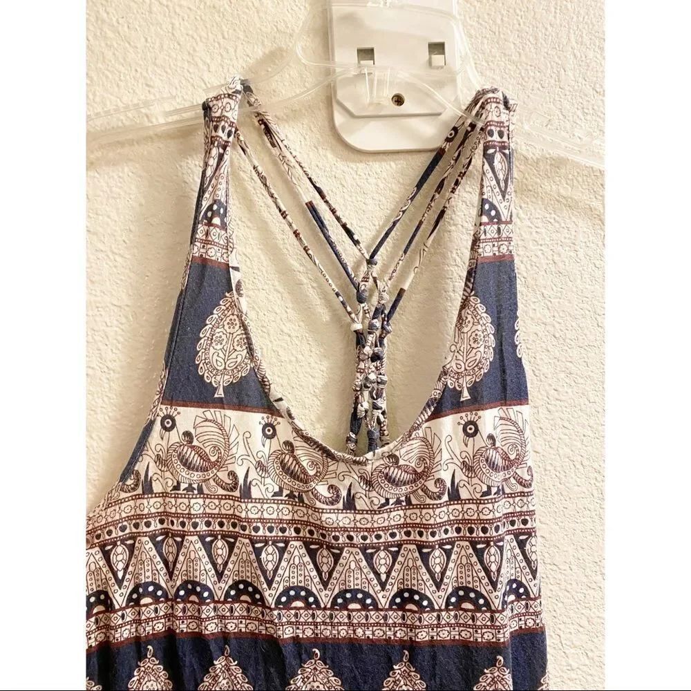✨F21 Mixed Pattern Maxi Strap Dress✨ - Picture 3 of 6